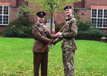 Congratulations to Leo on his promotion to Regimental Sergeant Major in our Combined Cadet Force