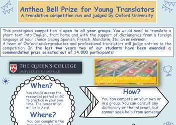 Why not enter our translation competition?