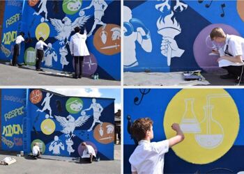 NEW MURAL AT GLYN SCHOOL