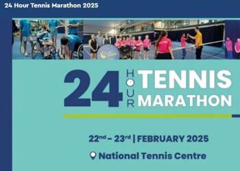 Well done Ollie E! 24 Hour Tennis Marathon