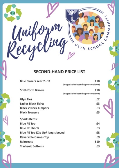 Uniform Recycling Price List June 2025