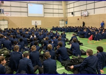 Student Presents On-Line Safety Assemblies